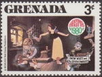 Stamps : America : Grenada :  Grenada 1980 Scott 1024 Sello Nuevo Disney Blancanieves y los 7 Enanitos 3c