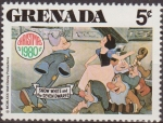 Stamps : America : Grenada :  Grenada 1980 Scott 1026 Sello Nuevo Disney Blancanieves y los 7 Enanitos 5c