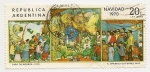 Stamps Argentina -  Navidad 1970