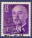Stamps Spain -  Edifil 1162 Serie básica Franco 8 ÚLTIMO