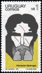 Stamps : America : Uruguay :  Horacio Quiroga (1868-1928)