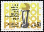 Stamps Uruguay -  Peñatrol, campeón copa europea-sudamericana 1982