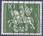 Stamps Germany -  ALEMANIA San Jorge 10