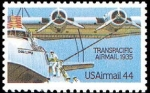 Sellos de America - Estados Unidos -  Transpacific Airmail