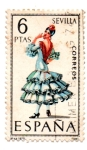 Stamps Spain -  COSTUMBRES FEMENINAS
