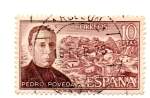 Stamps : Europe : Spain :  PEDRO POVEDA