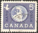 Sellos de America - Canad -  10 anivº de la OTAN