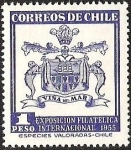 Stamps Chile -  EXPOSICION FILATELICA INTERNACIONAL