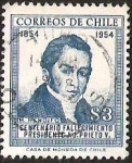 Stamps Chile -  CENTENARIO FALLECIMIENTO PRESIDENTE J. J  PRIETO - M. RENGIFO