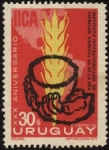 Stamps Uruguay -  30 años del IICA. Instituto Interamericano de Ciencias Agrícolas de la OEA. 