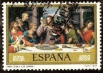 Sellos de Europa - Espa�a -  Día del Sello. Santa Cena - Juan de Juanes