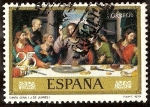 Sellos del Mundo : Europa : Espaa : Día del Sello. Santa Cena - Juan de Juanes