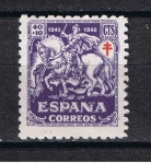 Stamps Spain -  Edifil  995  Pro Tuberculosis  Cruz de Lorena en Carmín.