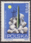 Stamps Poland -  Polonia 1964 Scott 1292 Sello Nuevo Carrera Espacial Lanzamiento de cohete ruso matasellos de favor 