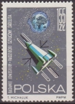 Stamps Poland -  Polonia 1964 Scott 1295 Sello Nuevo Carrera Espacial Satelite explorando la Ionosfera Polska Poland 