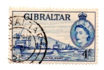 Stamps : Europe : Gibraltar :  COALING.WHARF
