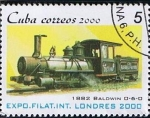 Stamps Cuba -  Exposicion Filat. Inter. LONDRES 2000 (1882 Baldwin 0-6-0 )