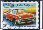 Stamps America - Cuba -  Autos Antiguos ( Chevrolet 1957 md. Bel air )