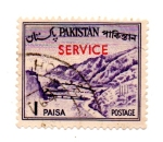 Stamps : Asia : Pakistan :  Sello de Servicios