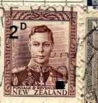 Stamps New Zealand -  GeorgeVI