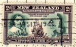 Sellos de Oceania - Nueva Zelanda -  Tasman y el bco. que lo llevo a N. Zelana
