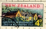 Stamps New Zealand -  Cent. de la gobernaacion de Wellington