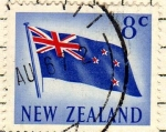 Stamps New Zealand -  Bandera