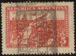 Stamps Argentina -  El 6 de septiembre de 1930, Militares comandados por el general José Félix Uriburu y Agustín P. Just