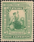 Stamps : America : Peru :  Revolución contra el General Cáceres