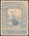 Stamps Peru -  Revolución contra el General Cáceres