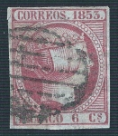 Stamps Europe - Spain -  Isabel II. - Edifil 17