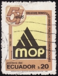 Stamps Ecuador -  51 AÑOS DE LA CREACION DEL MINISTERIO OBRAS PUBLICAS YCOMUNICACIONES