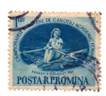 Stamps : Europe : Romania :  CAMPEONATO EUROPEO.CANOTAJE