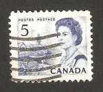 Stamps : America : Canada :  reina elizabeth II y costa del atlántica