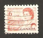 Stamps Canada -  reina elizabeth II y transportes y telecomunicaciones