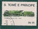 Sellos de Africa - Santo Tomé y Principe -  Tren