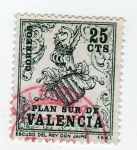 Sellos de Europa - España -  Valencia. Escudo del Rey Don Jaime