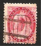Stamps : America : Canada :  reina victoria