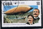Stamps Cuba -  Exposicion Filat. Inter. WIPA 2000 (Charles Renara y Arihur Krebs )
