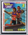 Stamps Cuba -  Santo Domingo 2003 (Kayak-canoa )