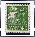 Stamps Denmark -  Barco