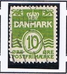Stamps Denmark -  Cifras