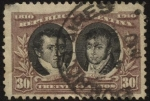 Stamps America - Argentina -  Conmemorativo del primer centenario de la Revolución del 25 de mayo de 1810. El General Manuel Belgr