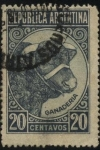 Sellos de America - Argentina -  Riquezas Nacionales. Ganadería. Cabeza de vacuno-. 1939