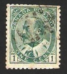 Stamps : America : Canada :  edouard VII