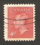 Stamps : America : Canada :  239 - george VI