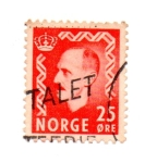 Stamps : Europe : Norway :  ..HAAKON..VII...Tipo.u