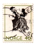 Stamps : Europe : Norway :  DANZAS FOLCLORICAS