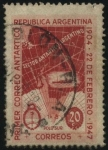 Stamps Argentina -  Escudo de la Nación Argentina. Sector Antártico de la Argentina. 43 años del primer correo antártico
