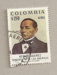 Stamps Colombia -  Benito Juarez